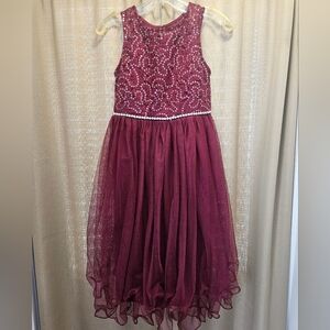 Elegant Maroon Kids Dress